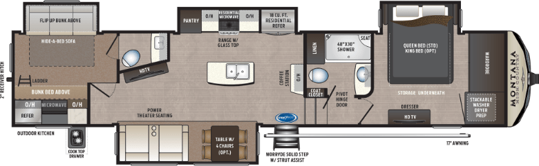 Montana High Country 365BH Floor Plan